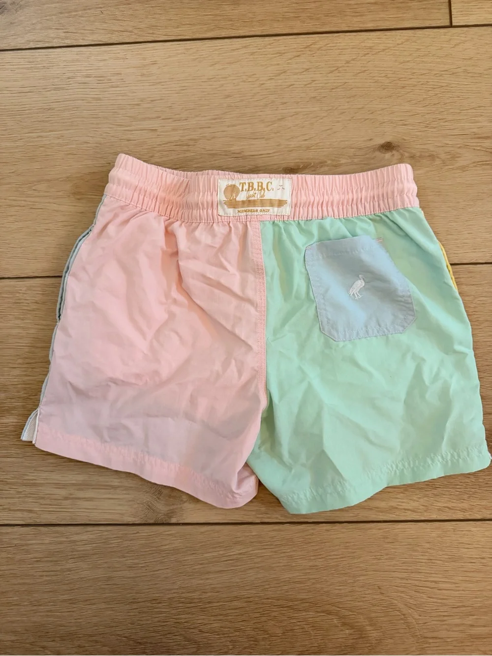 The Beaufort Bonnet Company Pastel Colorblock Shorts - Pink, Yellow, Light Blue